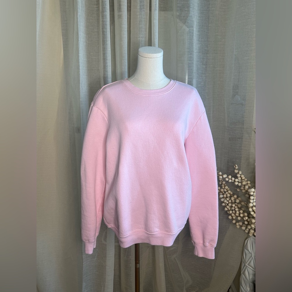 H&M Pink Crew Sweater Jumper Medium